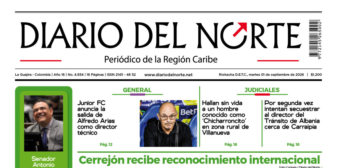 Esta es nuestra edición de hoy martes 1 de septiembre de 2026