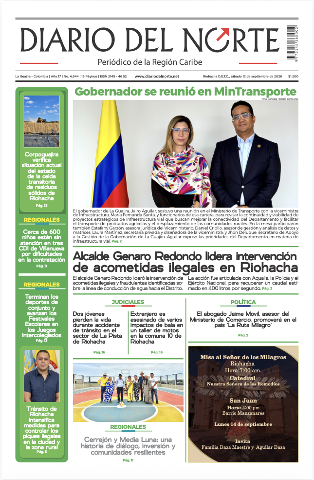 Portada de la edición impresa de hoy