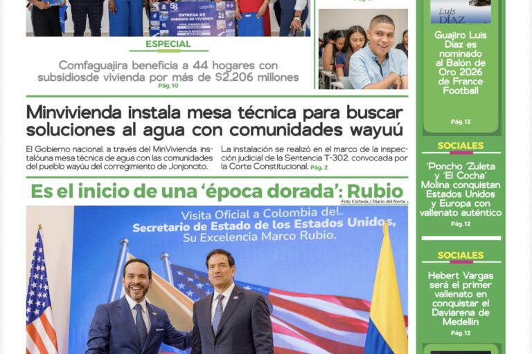 Esta es nuestra edición de hoy miércoles 9 de septiembre de 2026