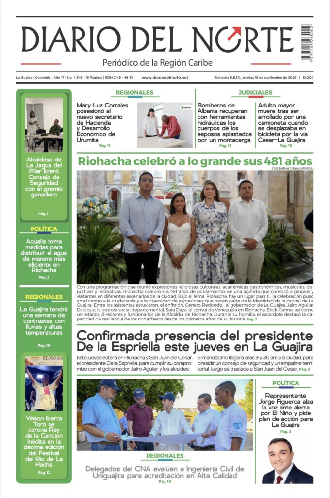 Esta es nuestra edición de hoy martes 15 de septiembre de 2026