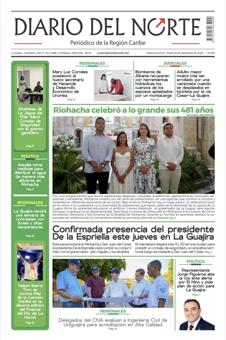 Portada de la edición impresa de hoy