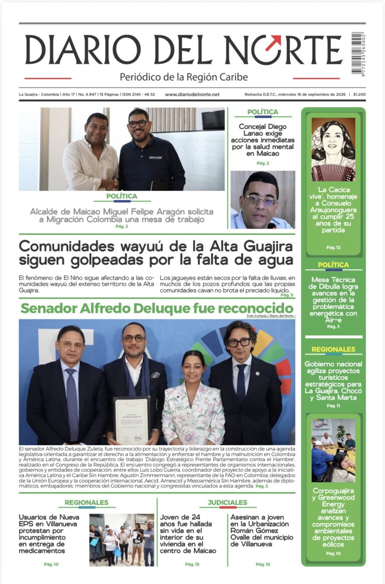 Portada de la edición impresa de hoy