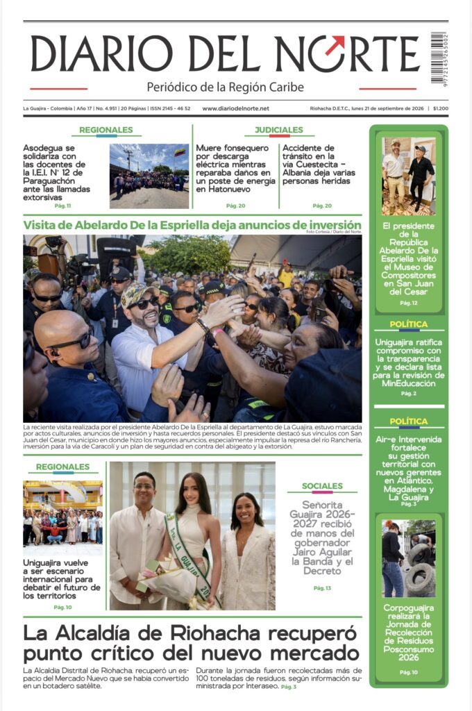 Esta es nuestra edición de hoy lunes 21 de septiembre de 2026