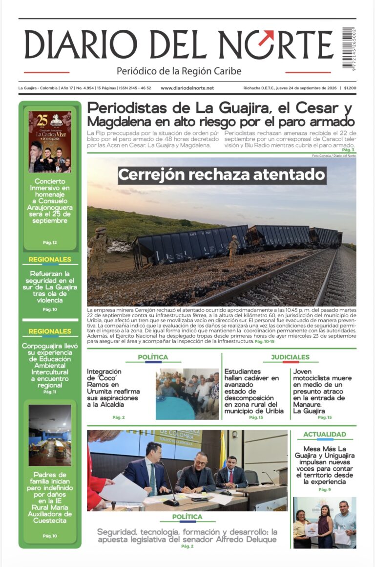 Portada de la edición impresa de hoy