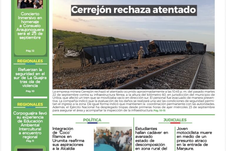 Esta es nuestra edición de hoy jueves 24 de septiembre de 2026