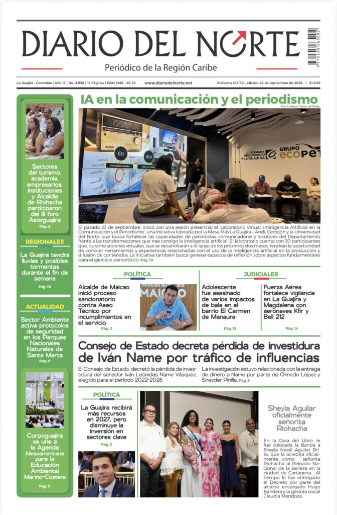Esta es nuestra edición de hoy sábado 26 de septiembre de 2026