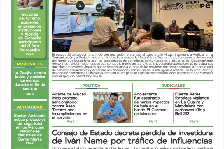 Esta es nuestra edición de hoy sábado 26 de septiembre de 2026