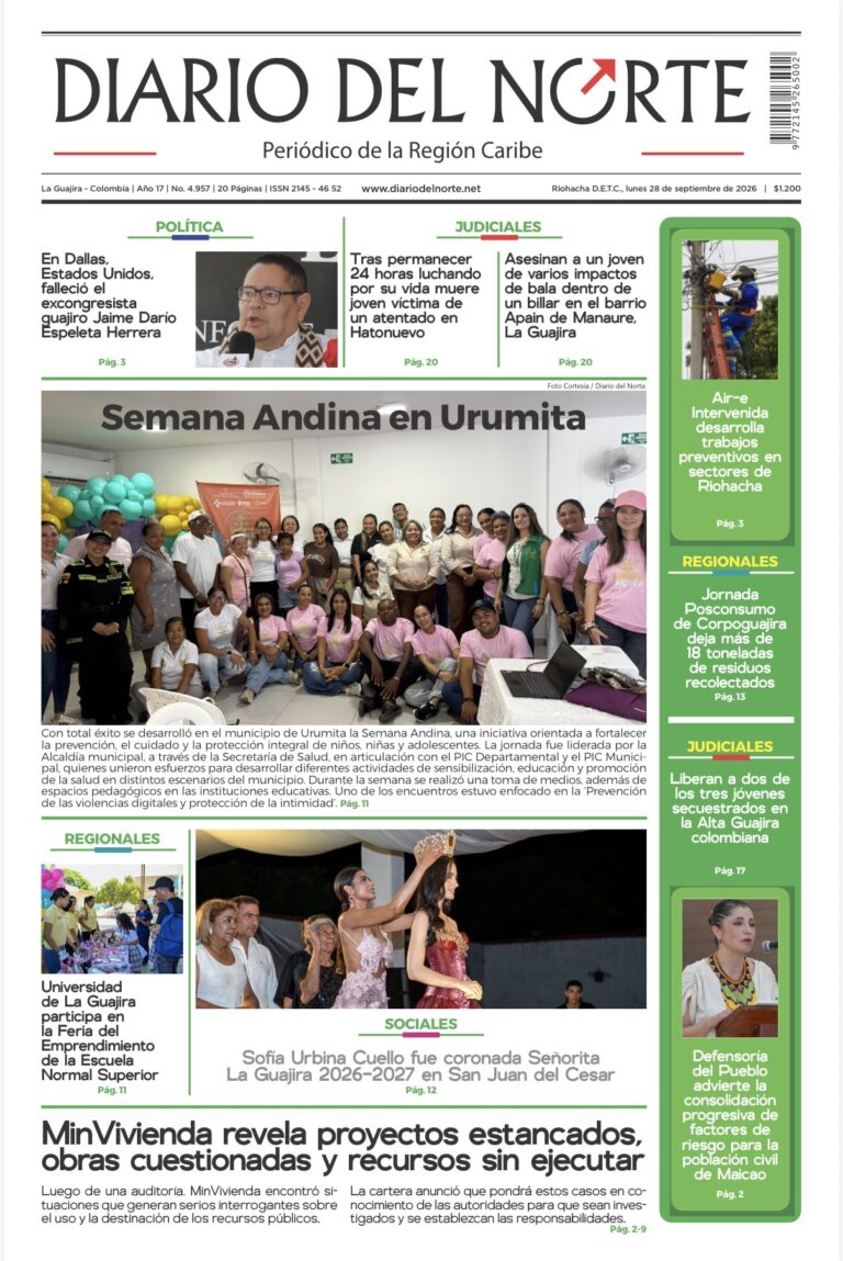 Portada de la edición impresa de hoy