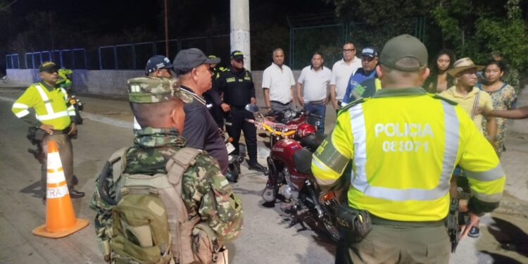 Alcaldía y fuerza pública refuerzan la seguridad y prevención durante el fin de semana en Riohacha