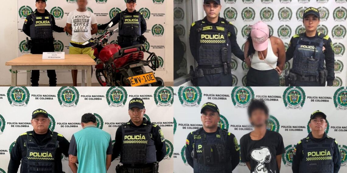 Operativos policiales dejan cinco capturas y un adolescente aprehendido en Riohacha