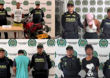 Operativos policiales dejan cinco capturas y un adolescente aprehendido en Riohacha