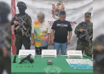 Capturan a dos personas en el barrio Nuevo Horizonte de Riohacha: incautan estupefaciente y arma traumática