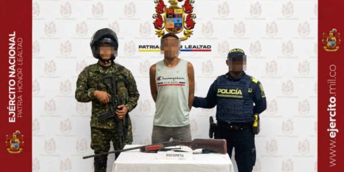 Capturan a hombre señalado de portar arma de fuego en El Copey