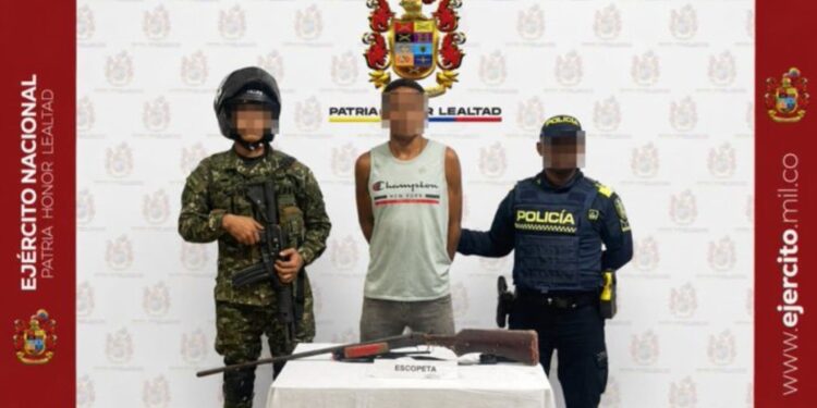 Capturan a hombre señalado de portar arma de fuego en El Copey