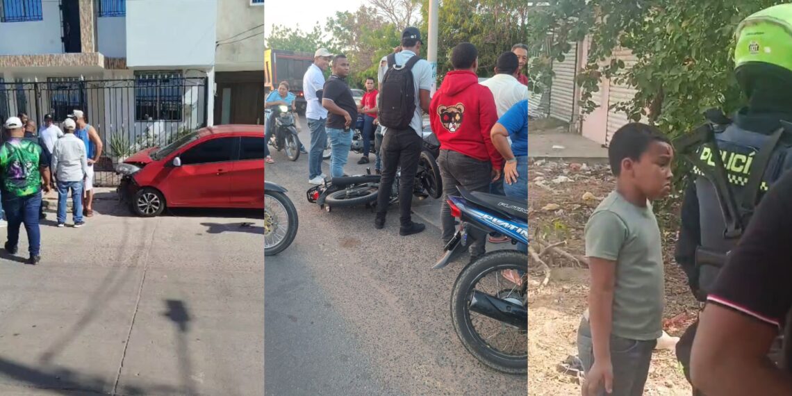 Cuatro accidentes de tránsito se registraron en menos de 24 horas en distintos puntos de Riohacha