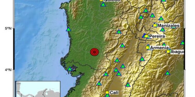 Temblor de magnitud 4,3 sacudió a Chocó durante la madrugada de este jueves 3 de septiembre
