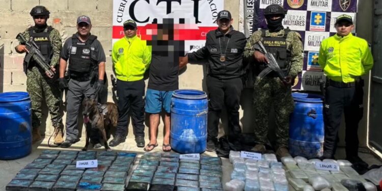 Incautan más de 91 kilos de cocaína y capturan a presunto integrante de ‘Los Costeños’ en Galapa