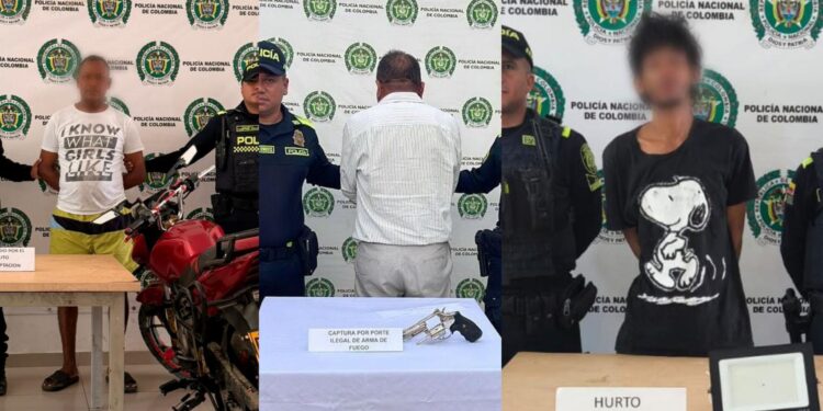 Policía reporta siete capturas y decomiso de armas durante operativos de seguridad en La Guajira