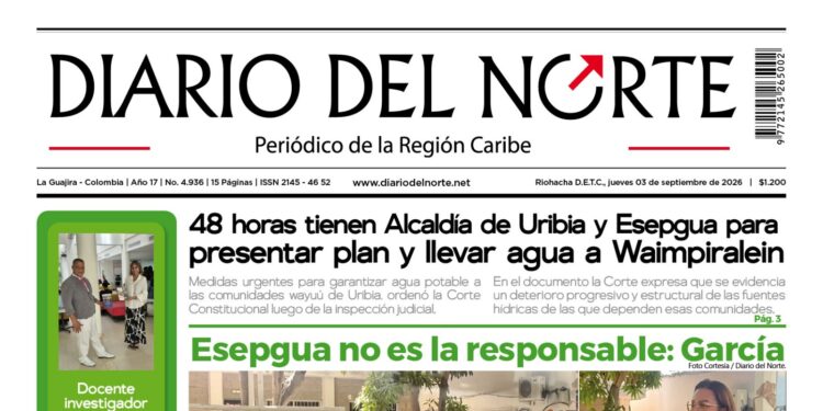 Esta es nuestra edición de hoy jueves 3 de septiembre de 2026