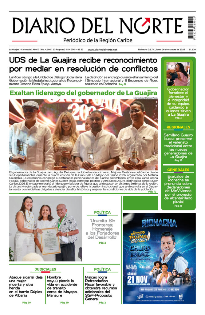 Esta es nuestra edición de hoy lunes 26 de octubre de 2026