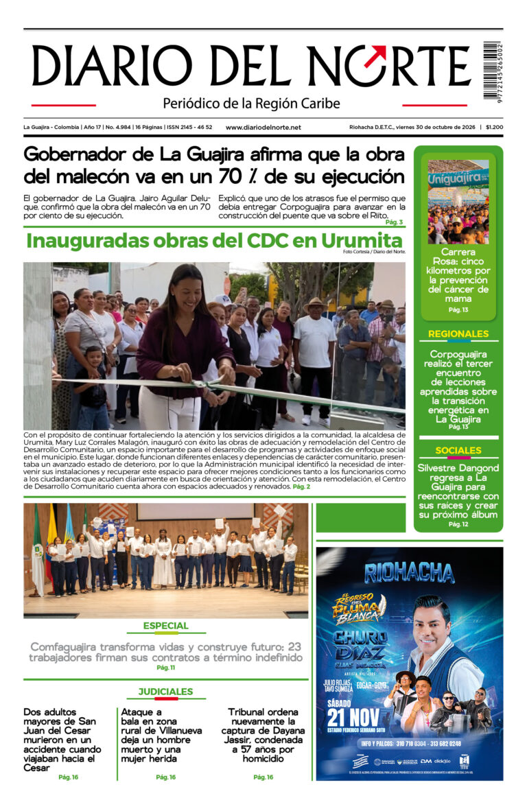 Portada de la edición impresa de hoy