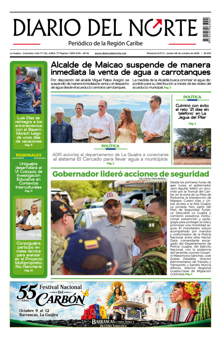 Portada de la edición impresa de hoy