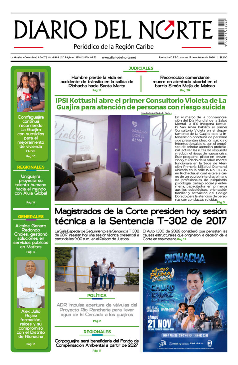 Portada de la edición impresa de hoy