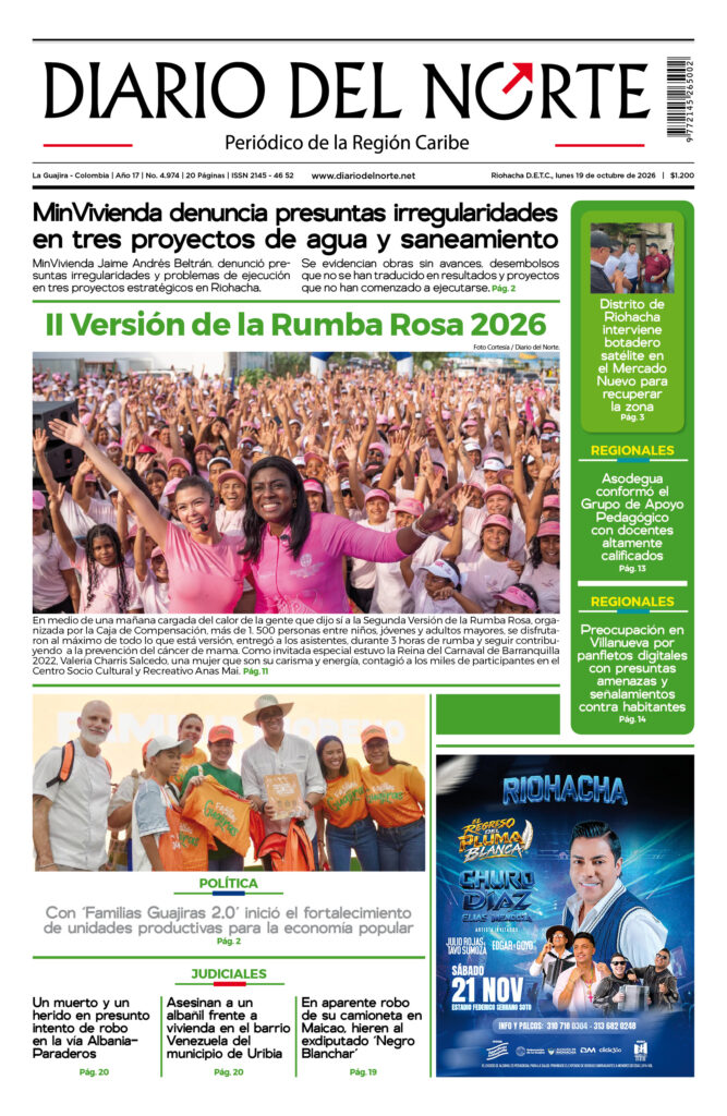 Esta es nuestra edición de hoy lunes 19 de octubre de 2026