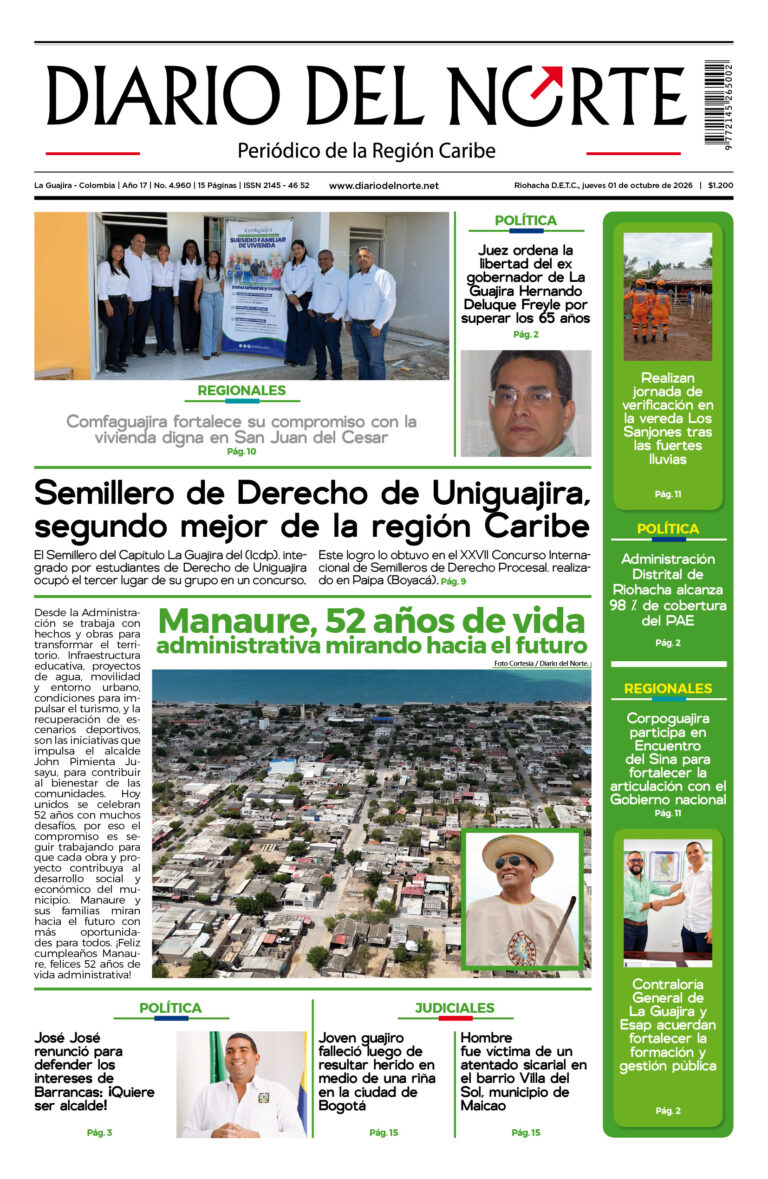 Portada de la edición impresa de hoy