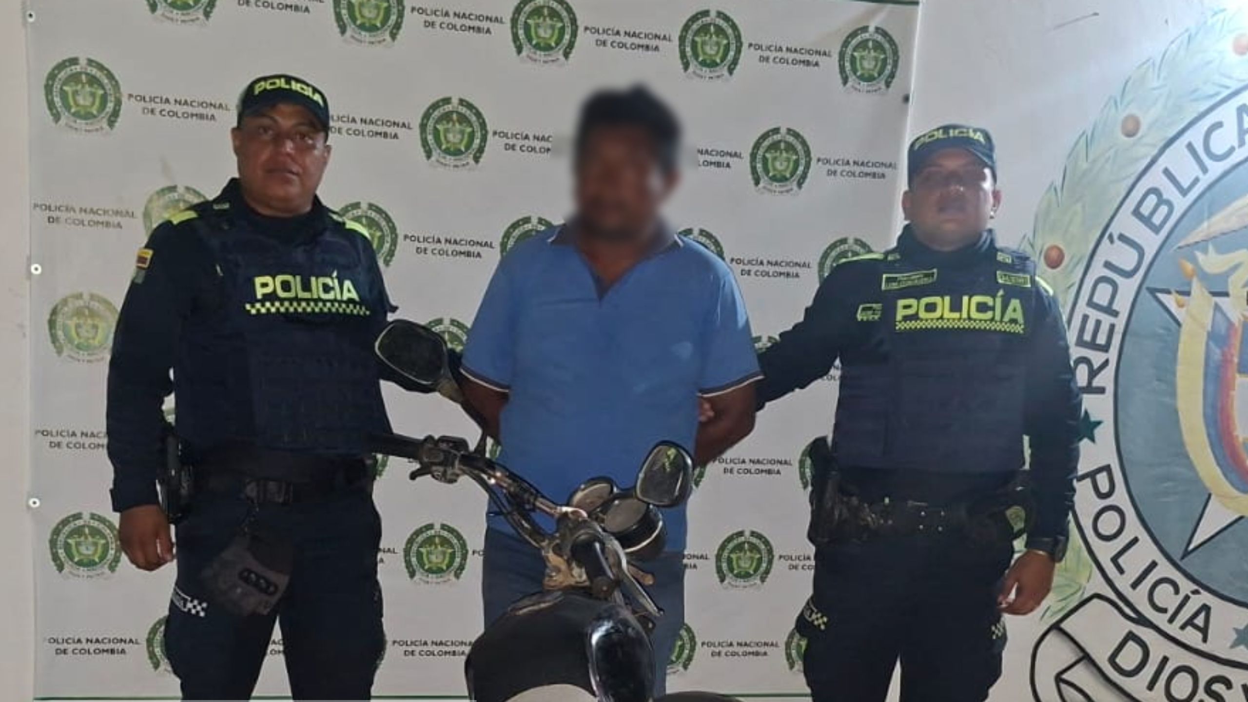 Circula versión sobre recuperación de una moto hurtada y captura de un hombre de 39 años