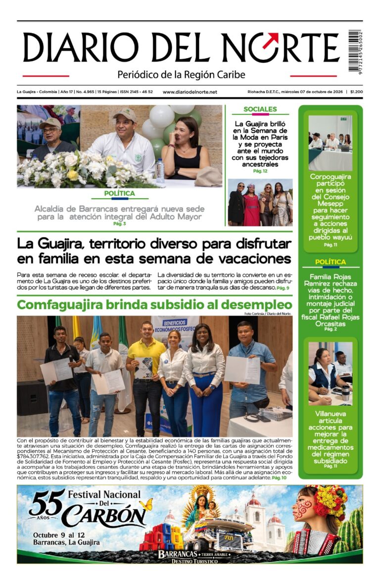 Portada de la edición impresa de hoy