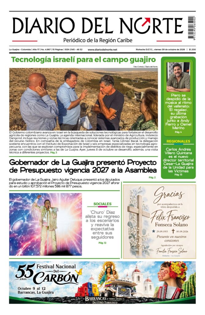 Esta es nuestra edición de hoy viernes 9 de octubre de 2026