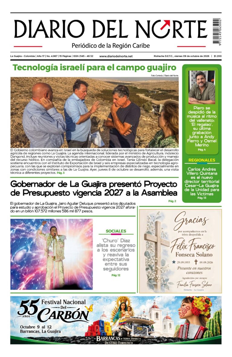 Portada de la edición impresa de hoy