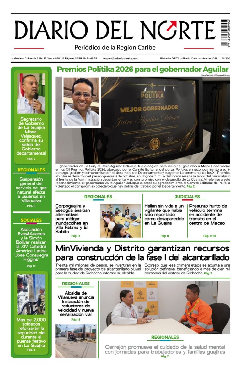 Portada de la edición impresa de hoy
